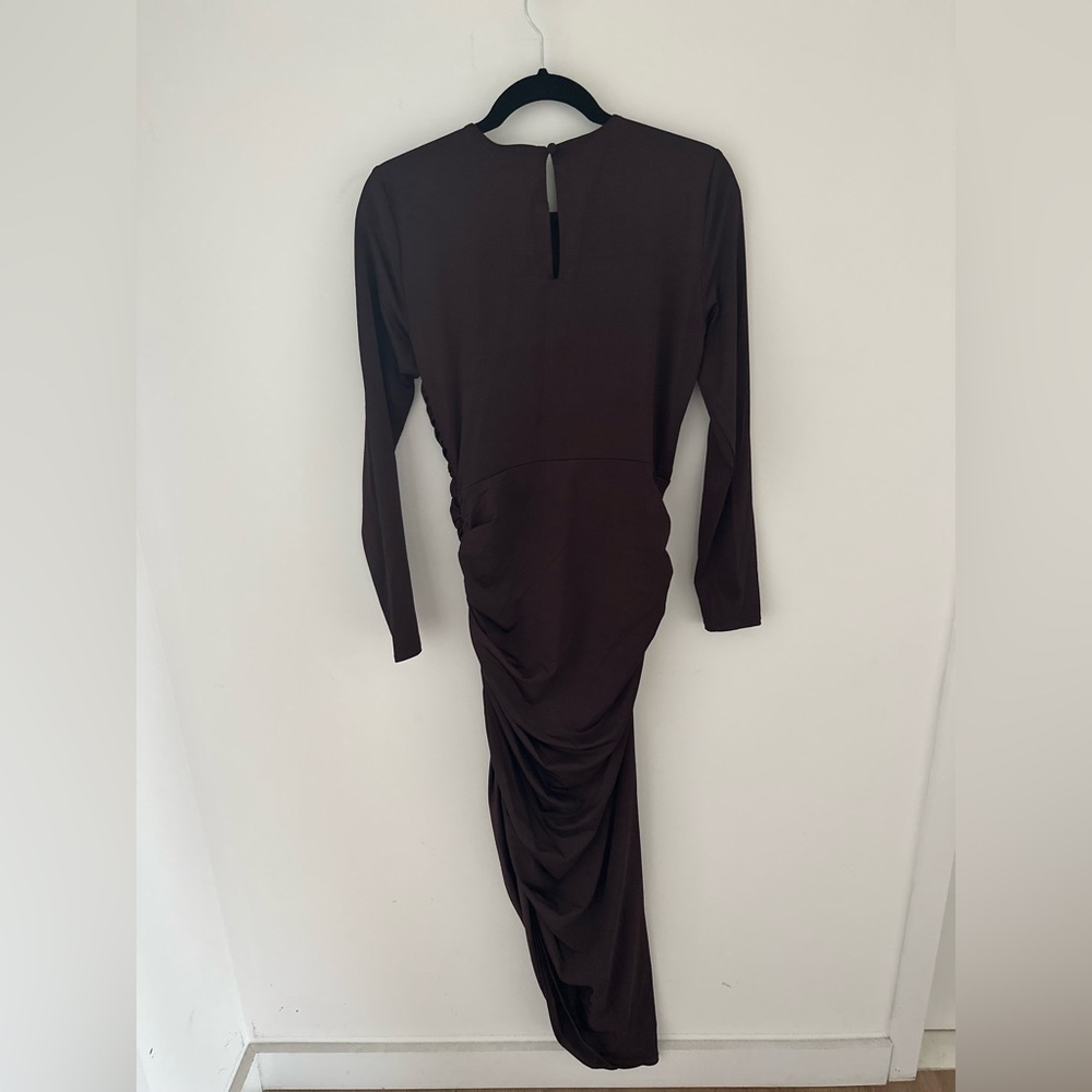 Veronica Beard Tristana Asymmetric Ruched Jersey Dress size 4